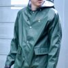 Farmtrak PU Parlour Jacket Green W/Hood XL