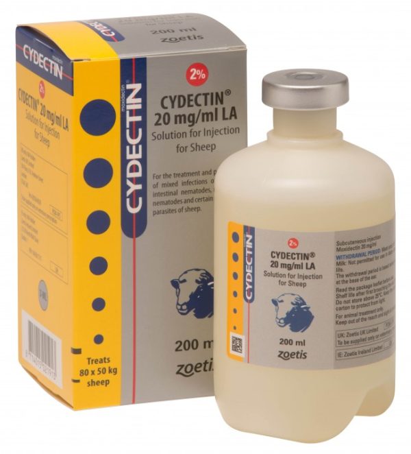 Cydectin 2% LA injection Sheep 200Ml